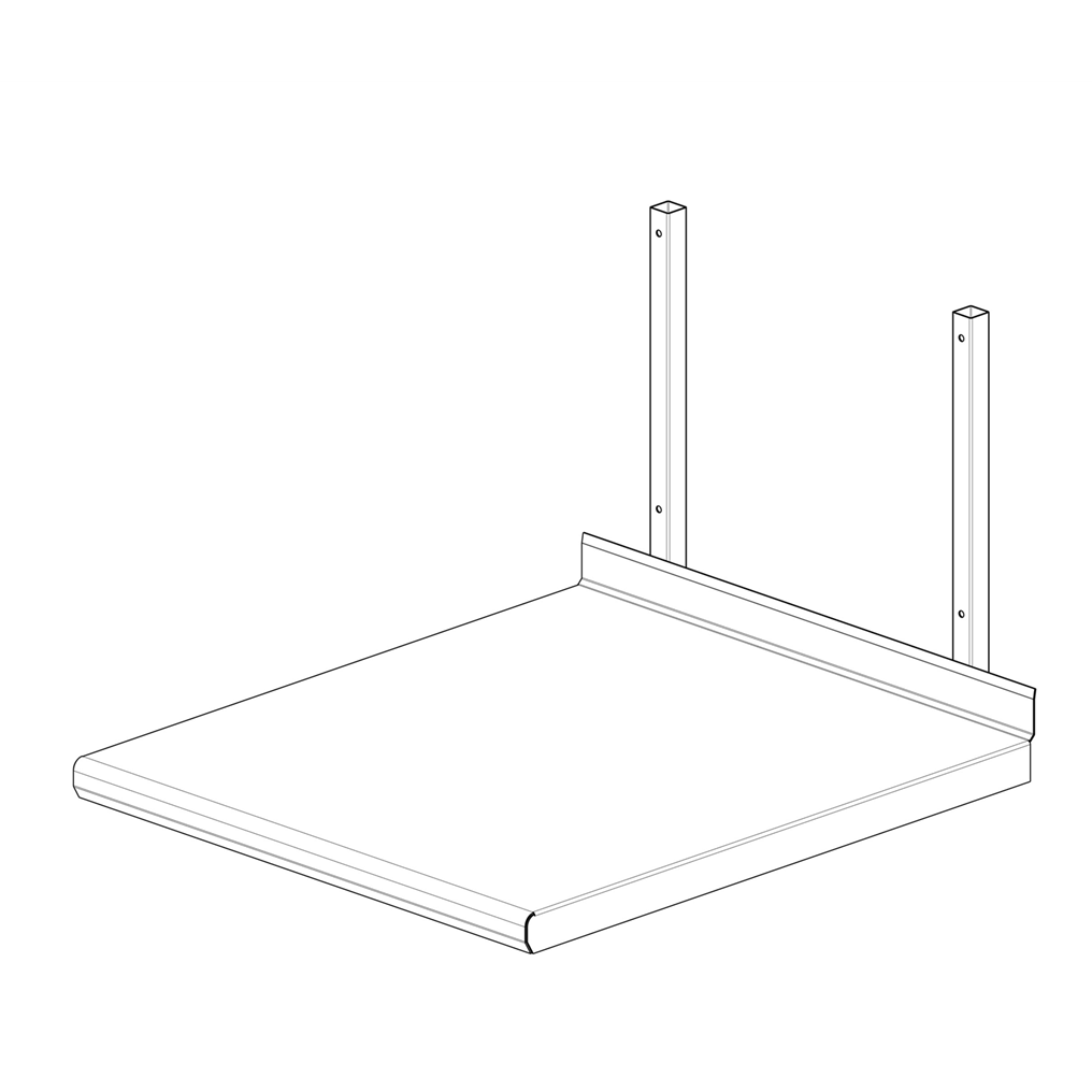 Étagère salamandre - 600x478x331 mm - Acier inox ( 631268 ) (1 X 1 unité )