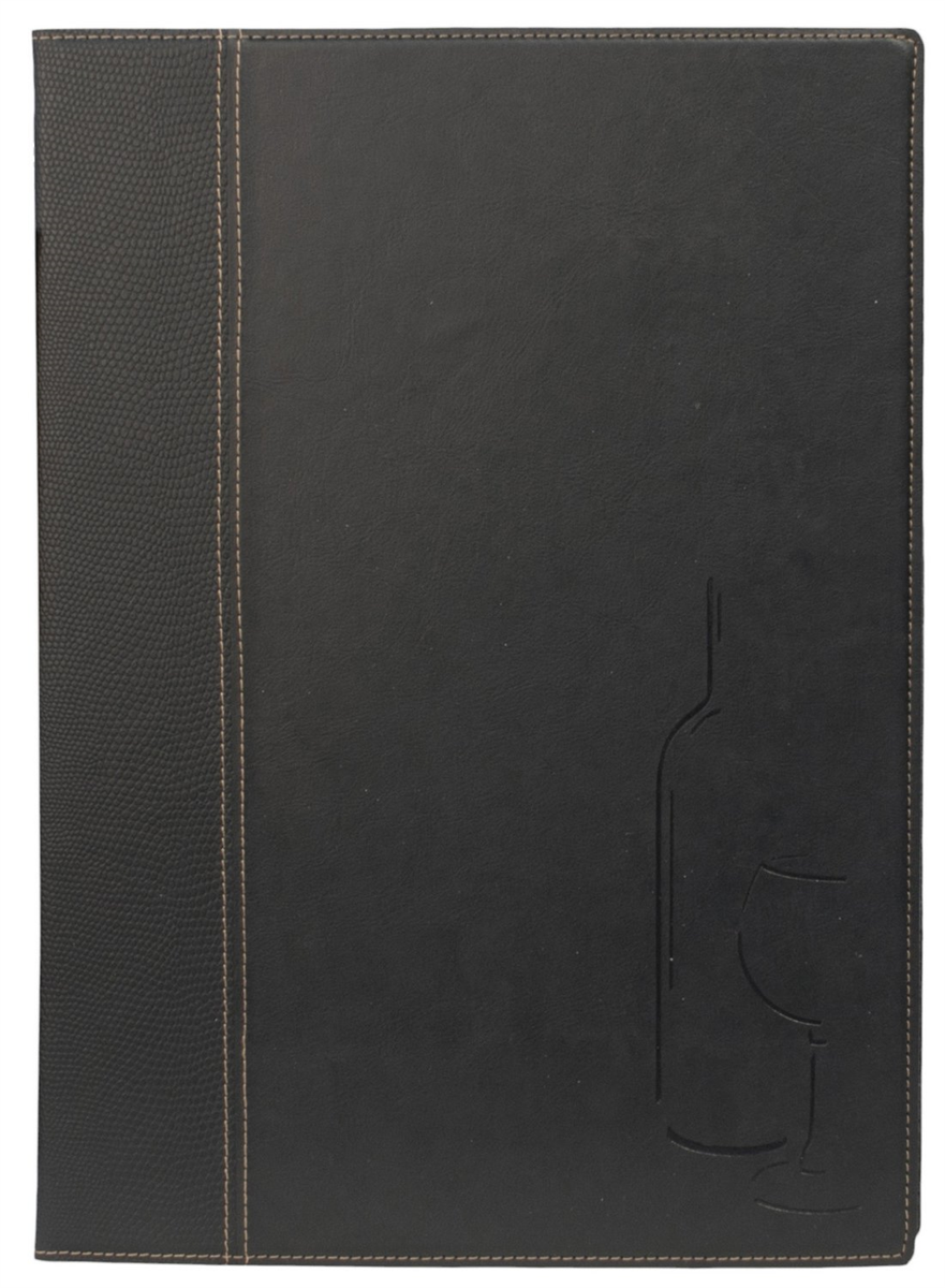 Trendy Menu Cover - Black - A4 Wine List (014377) (1 X 1 unit)