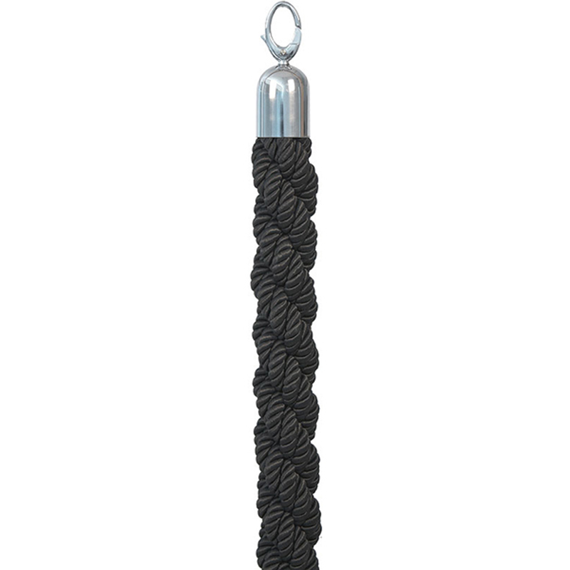 Corde poteaux 1,5m - Noir Chromé