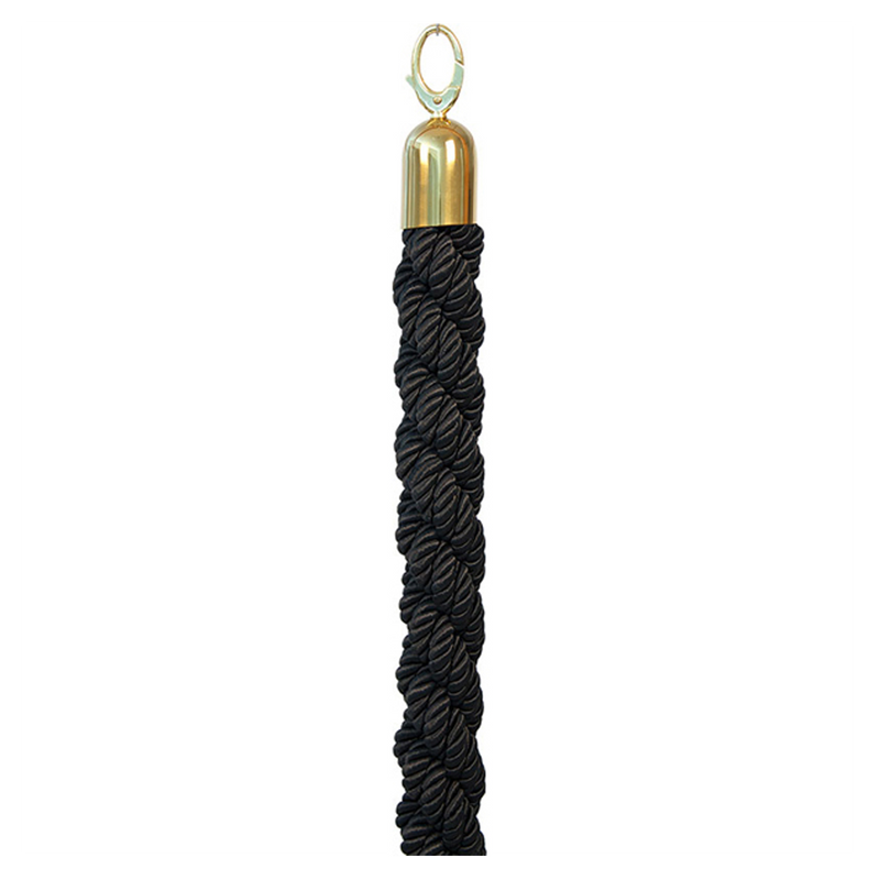 Corde poteaux 1,5m - Noir Laiton brillant