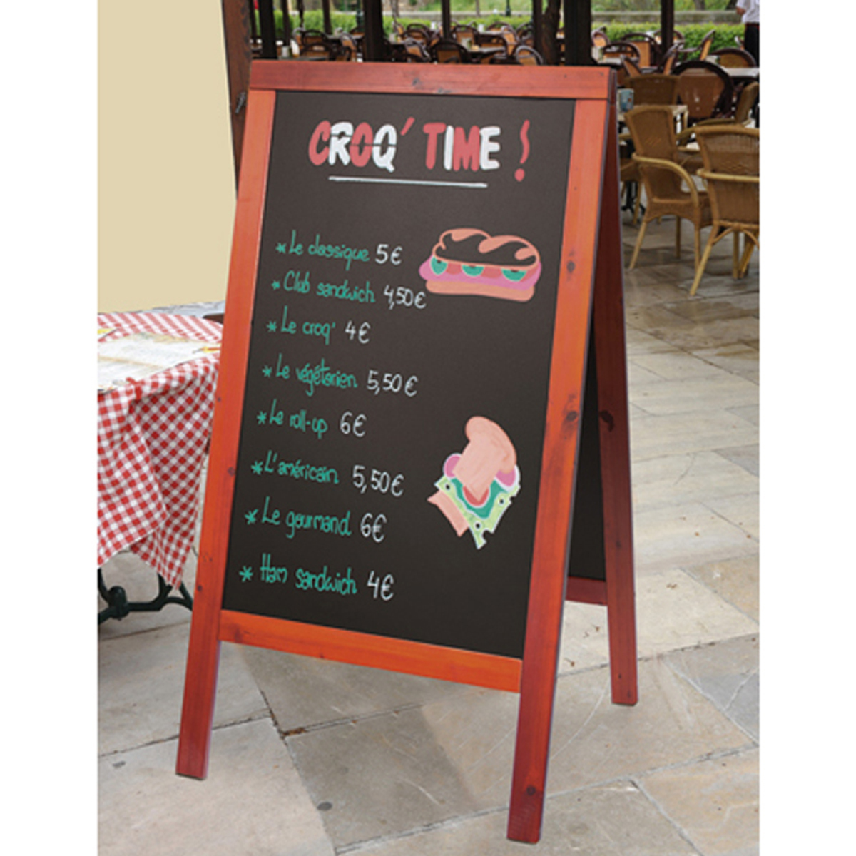 Pavement Sign 70x125 cm - Mahogany (014521) (1 X 1 unit)