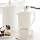 Paire tasse café - Porcelaine 9 cl - Perla (6 X 1 unité ) - 050157