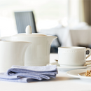 Paire tasse thé - Porcelaine 20 cl - Perla (6 X 1 unité ) - 050158