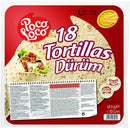 Tortillas de blé 30cm - 18 pièces