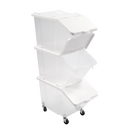 Lot 3 bacs à ingrédients 30L - Couvercle + roulettes (1 X 1 unité ) - 981098