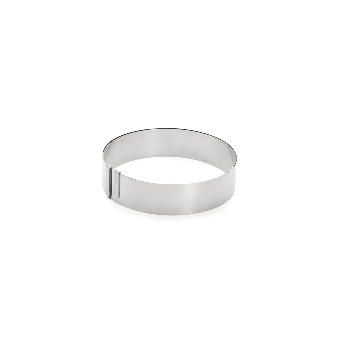 Cercle extensible Ø18 à 36 cm Hauteur 4,5 cm - Inox ( 523719 ) (1 X 1 unité )