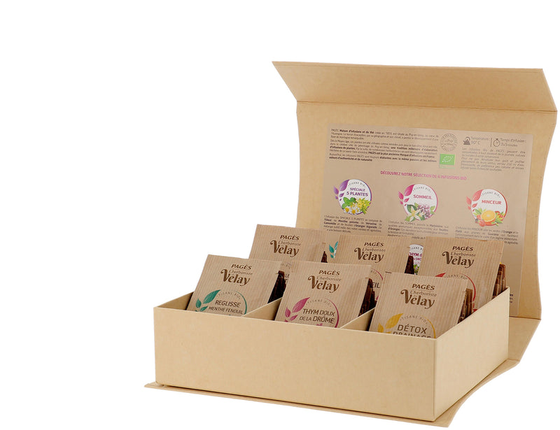 Coffret herboristerie infusions - 60 sachets