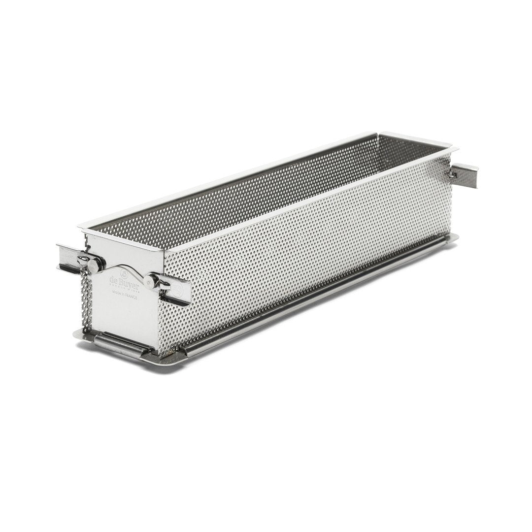 Perforated Folding Pâté en Croûte Mold 35x7x7.5cm - Stainless Steel (630170) (1 X 1 unit)